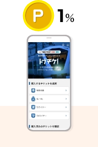トブチケ！でのご購入で1％を付与